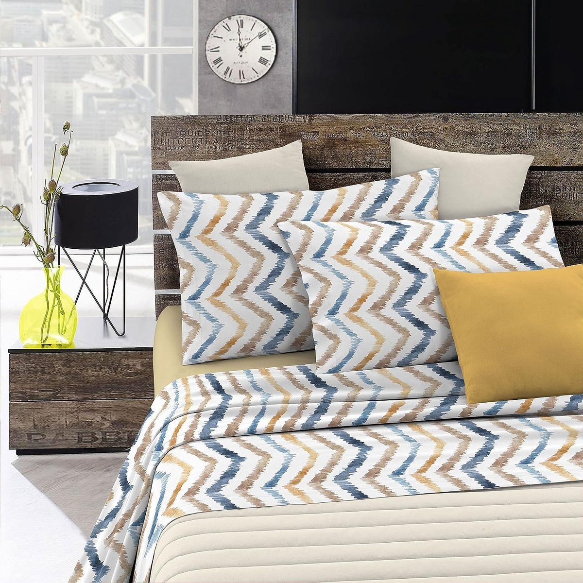 Fantasie hippie dubbele beddengoedset voor volwassenen