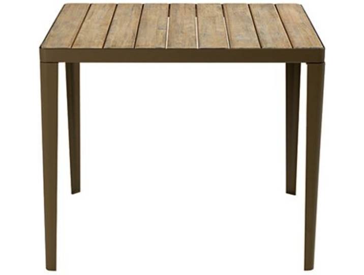 Tisch Laren Ethimo Gestell Metall kaffeebraun, Designer Ethimo Design Studio, 90x74.5x90 cm