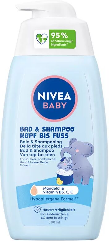 Nivea - Baby Cremebad mit Lindenblüte, Shampoo & Bad, 500  ml
