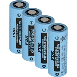4x FDK Lithium 3V Batterie CR 17450ER A - Hochstromzelle