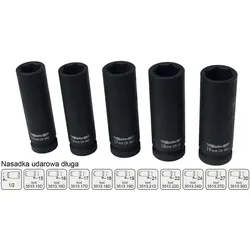 Adler, Steckschlüssel + Stecknuss, SCHLAGSTUTZEN LANG 1/2" 22mm MAR3513.22D