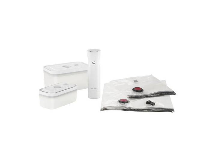 Zwilling Vakuumierer ZWILLING Fresh & Save Vakuum Starterset, Kunststoff / S/M, 7-tlg, Weiß