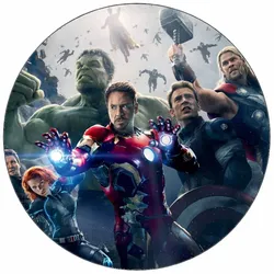 Essbares Papier „Avengers Team“, 19,5 cm