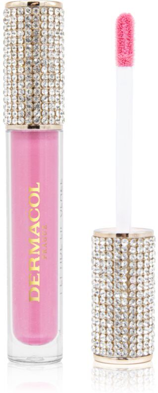 Dermacol Diamond Edition Peptide Lip Glaze nourishing lip gloss with peptides shade 02 Very Vera 2.5 ml