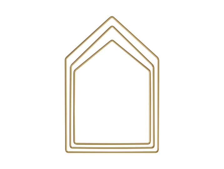Metallringe Häuser sortiert, je 1x19cm, 23cm, 27,5cm, Box 3Stück