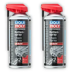 2x Mottorad Kettenspray Race LIQUI MOLY 21764 Motorbike Kettenfett 400 ml