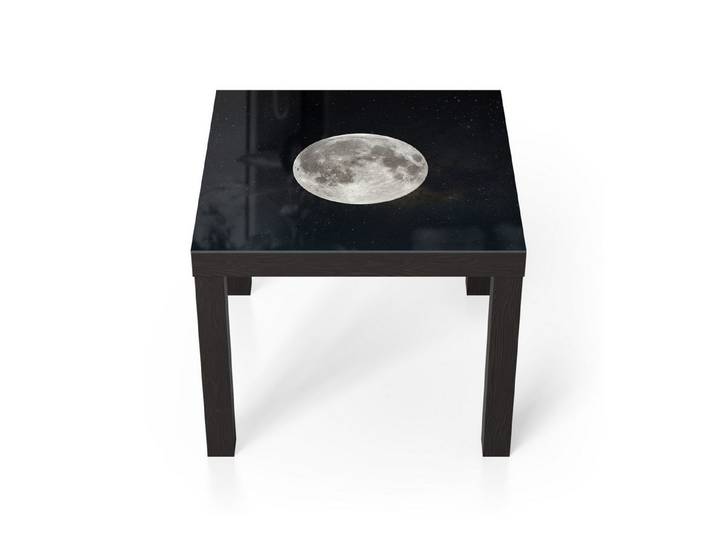 DEQORI Couchtisch 'Mondnachtzauber', Glas Beistelltisch Glastisch modern