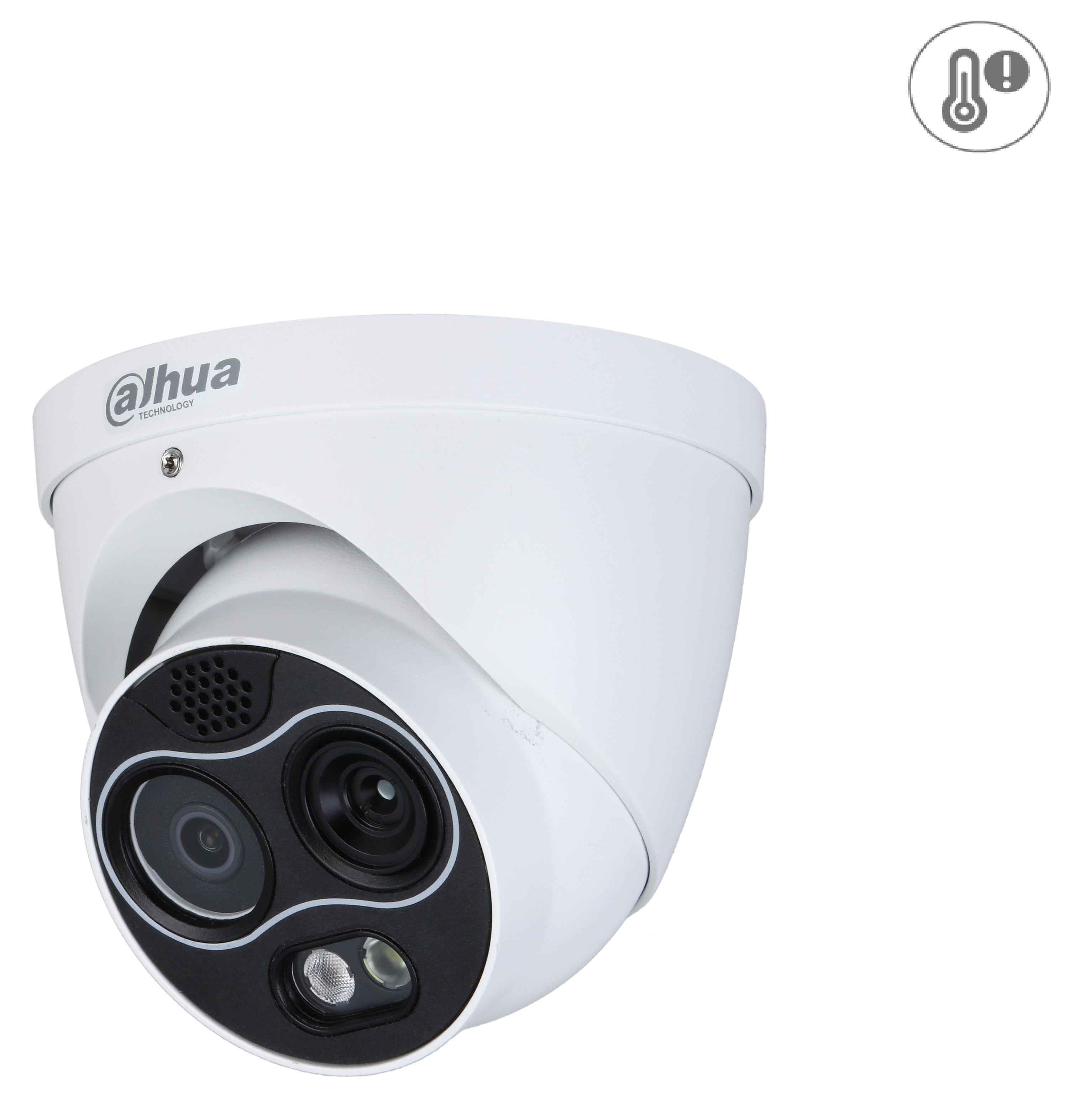 Dahua TPC-DF1241-TB2F2-DW-S8 Thermal Eyeball Überwachungskamera 4MP H.265 H.264 MJPEG 2 mm Fixobjektiv