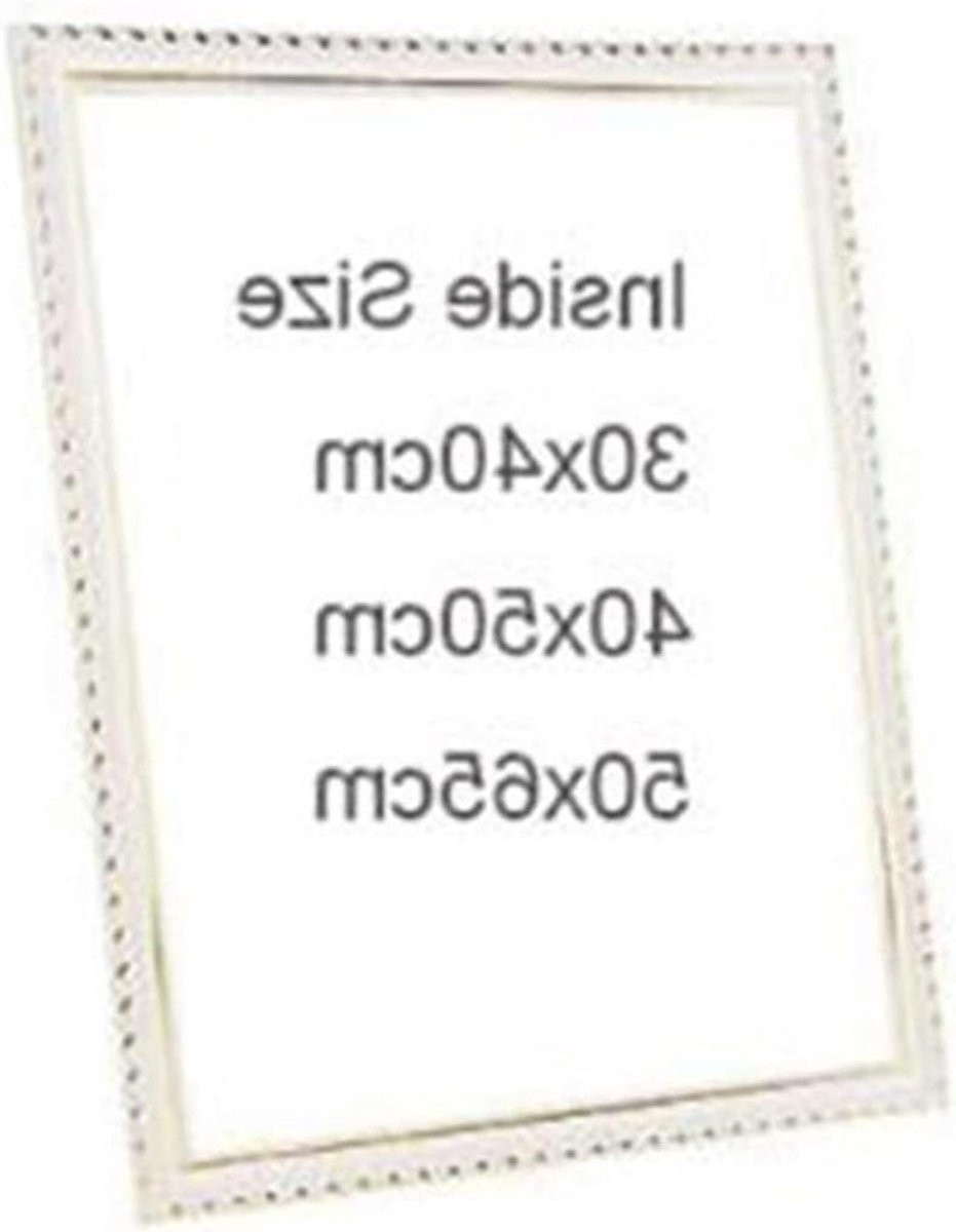Wit houten fotolijst voor schilderen op nummer - Canvas frame voor huisdecoratie - 40 x 30 cm