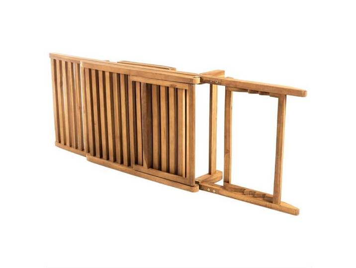 JLL*TOP - Chaise longue - Bain de soleil - Bois de teck solide LLL207