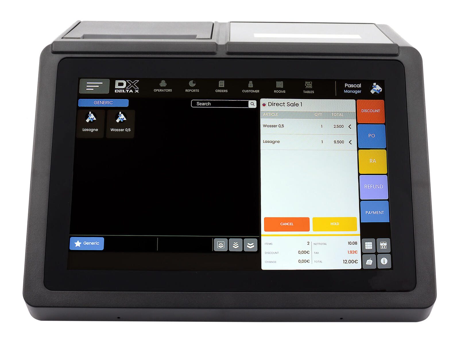 OLYMPIA Registrierkasse T110 schwarz 941101000
