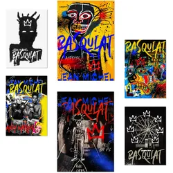 POSTER Set Mit 6 Ikonische Basquiat Graffiti Pop Art A3 & A4 Rahmenlos