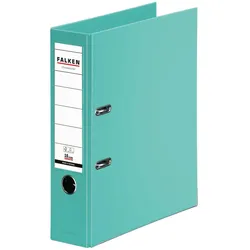 Falken 11285582 Chromocolor-Ordner A4, Rücken 80mm, mit Einsteckschild - Minze