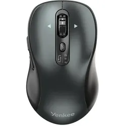 Yenkee YMS 2010BK WL GYRO schwarz / kabellose optische Maus / 3200 DPI / 6 Tasten / 2,4 GHz / BT (Kabellos), Maus, Schwarz
