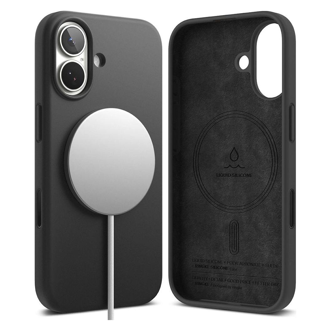 Ringke Silikon Magnetische MagSafe Hülle für iPhone 17 - Lila (Apple iPhone 17) (199489)
