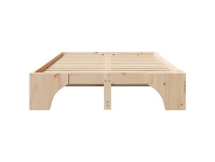 (Sale Christmas) Lit 2 places - 140x190 cm - Cadre de lit - Naturel 140x190 cm Pin massif BB7646