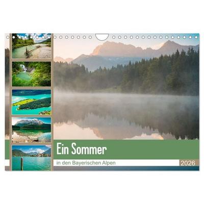 Ein Sommer in den Bayerischen Alpen (Wandkalender 2026 DIN A4 quer), CALVENDO Monatskalender