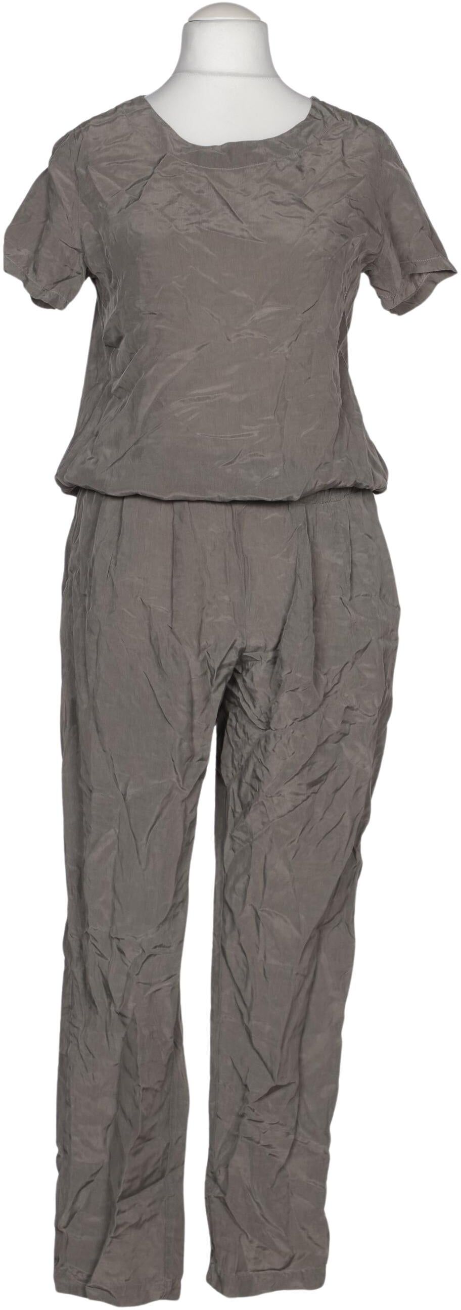 European Culture Damen Overall oder Jumpsuit, Grau, Gr. M, Viskose / Seide / Baumwolle - Second Hand