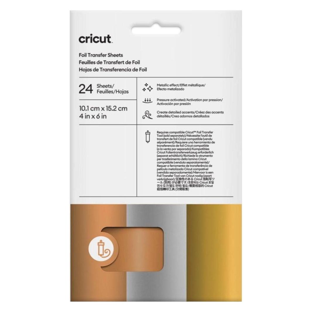 Cricut Transferfolie 10.1 x 15.2 cm, Metallic, 24 Blatt (2011969)