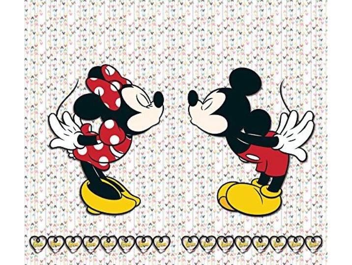 Ag Art - Rideaux Minnie & Mickey Disney-voilage : 180x160 Cm