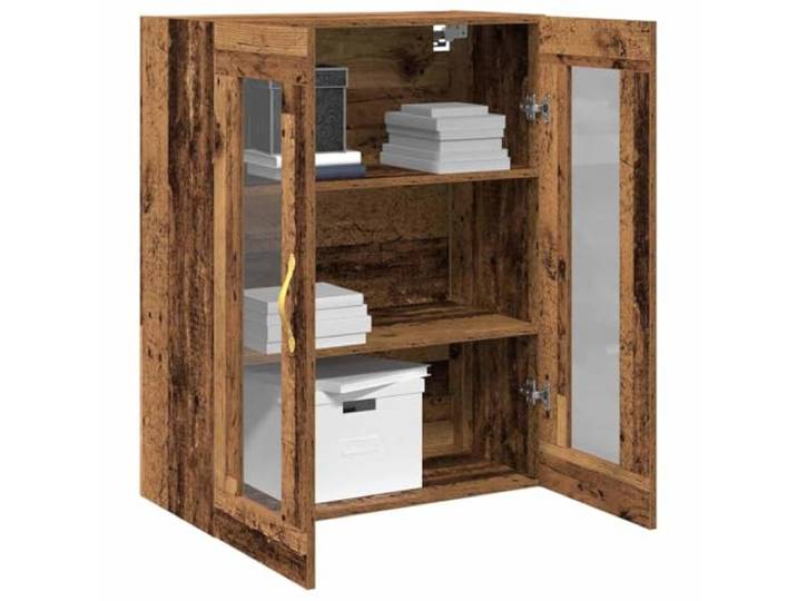 vidaXL Wandschrank Altholz 69,5 x 34 x 90 cm Holzwerkstoff Perfekt, um deine Essensartikel zu organisieren, Rustikaler Look mit einem tollen abgenutzten Finish,