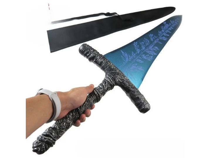 Grande épée de lune sombre, épée de lune, 122cm, périphérie de jeu, modèle Katana en bois, accessoires, jouet de Collection pour garçon, accessoire de Cosplay