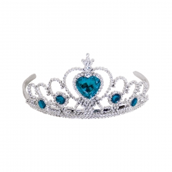 holzspielerei Diadem farbig blau 279986