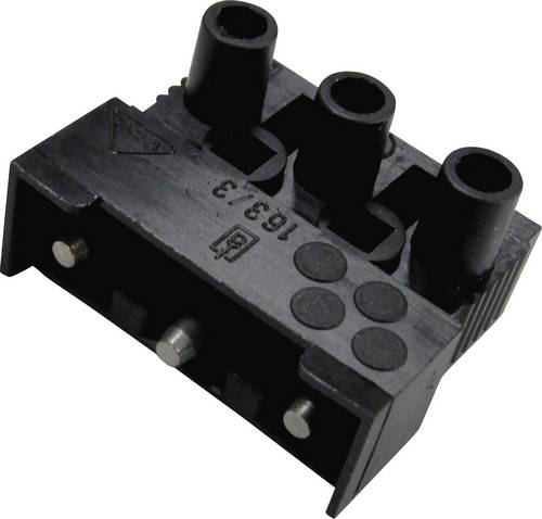 Adels-Contact 12263 163 ST/3 DS Verbindungsklemme flexibel: -2.5 mm² starr: -2.5 mm² Polzahl: 3 Inhalt: 1 St. Schwarz