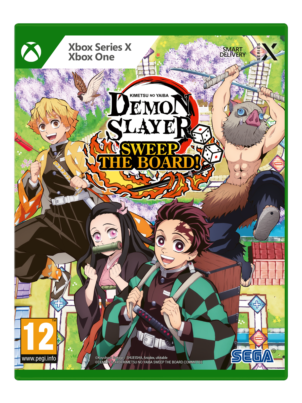 Demon Slayer: Kimetsu no Yaiba - Sweep the Board! - Microsoft Xbox Series X - Party - PEGI 12