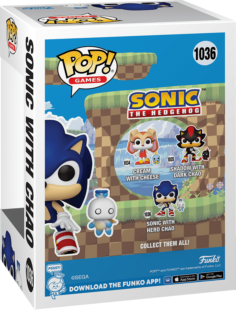 Funko Pop! Vinyl - Sonic - Sonic w/ Chao Collectible Figure