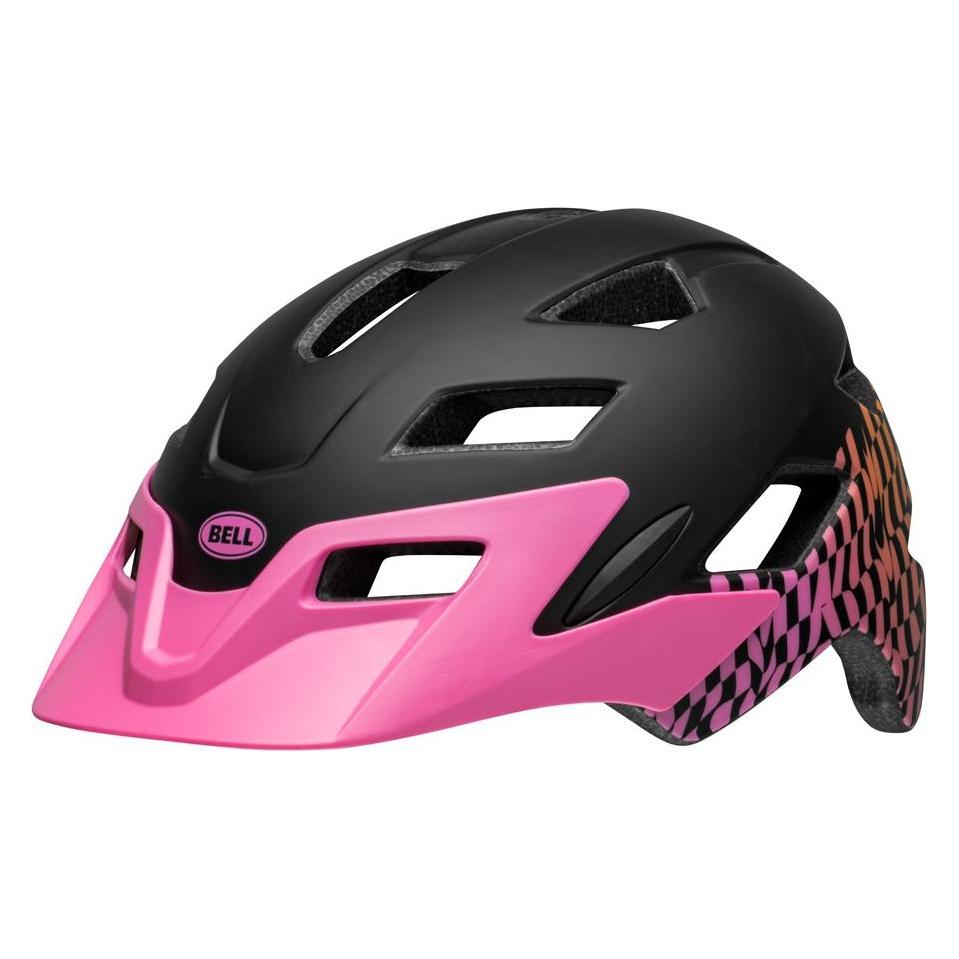Bell Sidetrack Junior-Helm, gewellt, Kariertattrosa (50 - 57 cm) (7158492)