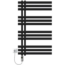 BADHEIZKÖRPER elektrisch Iron EM 600x1000 mm Schwarz mit Heizstab 600W Digital
