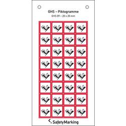 SafetyMarking 30.B1043 GHS-Gefahrenpiktogramm 09 Umwelt Folie selbstklebend (B x H) 20 mm x 20 mm 32 St.