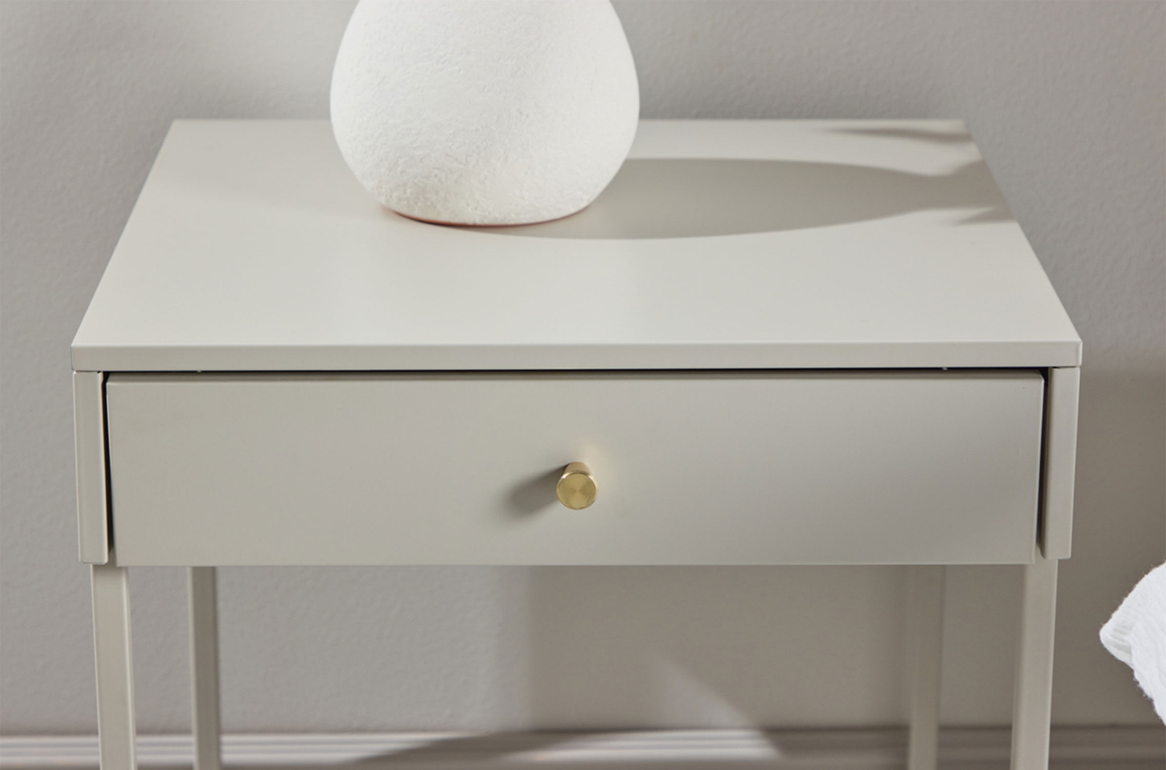 SoffaDirekt Heli Sängbord Beige