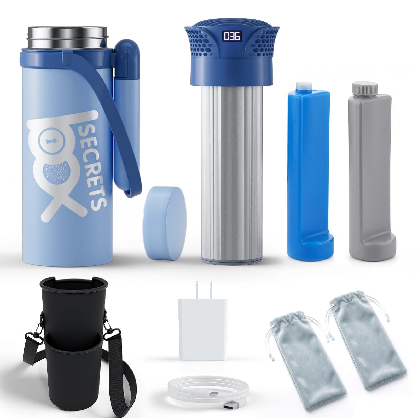 USB-Kühlbox für Insulin 2-8°C, Blau, Reise