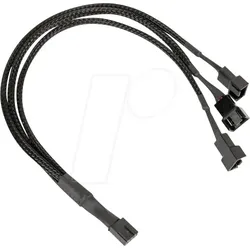 KOLINK 05280 - Kolink 1-3 PWM Lüfter Splitterkabel - 35 cm, geflochten, schwarz