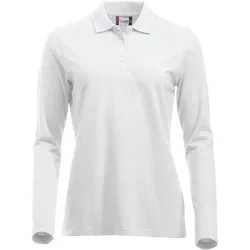 CLIQUE Classic Marion langarm Poloshirt Damen 00 - weiß XS