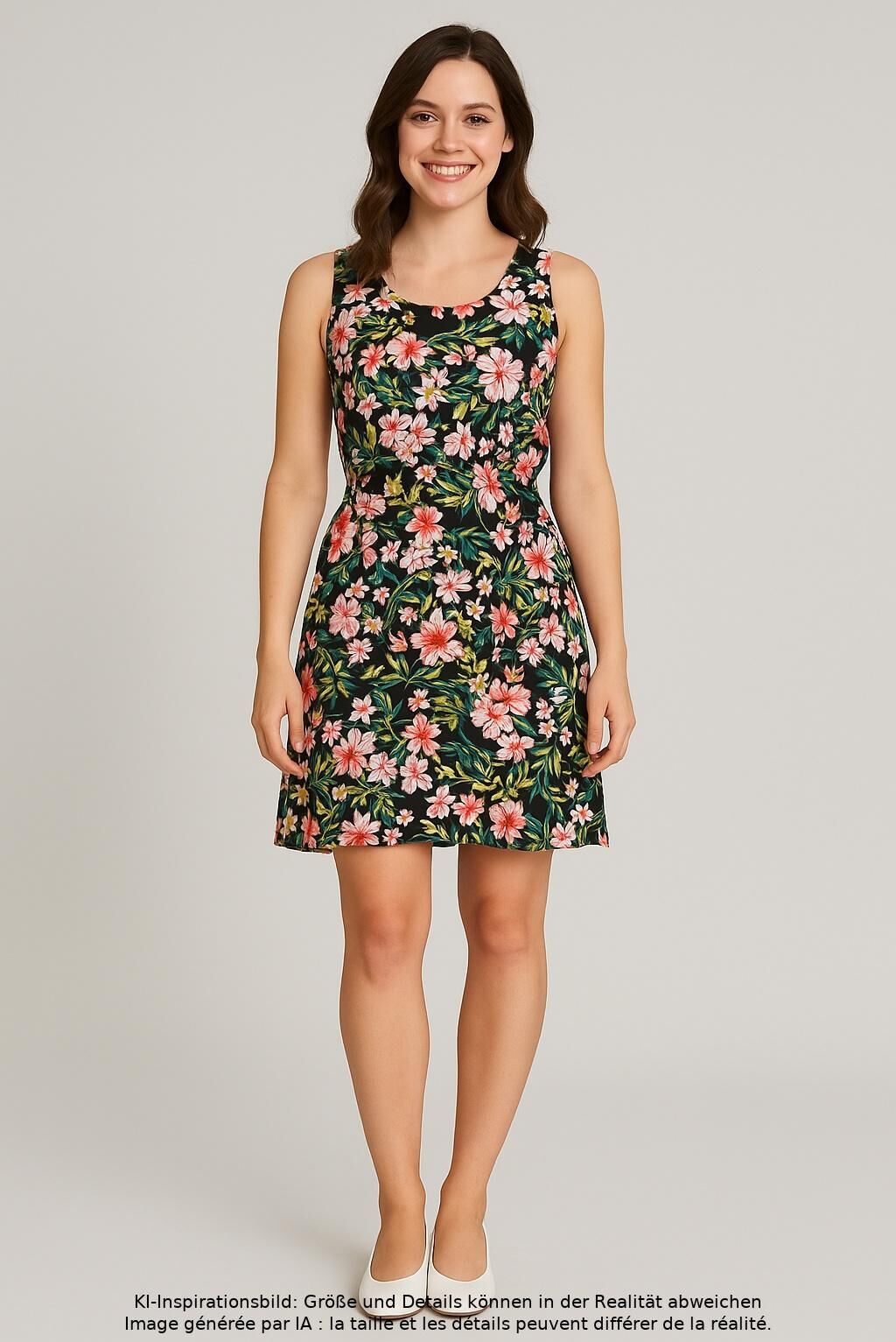 More & More Damen Kleid, Mehrfarbig, Gr. S, kein / Etikett - Second Hand
