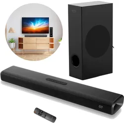 Mozo Soundbar Mozos MOZOS THEATER sounbard 2.1 bluetooth (100 W), Soundbar, Schwarz