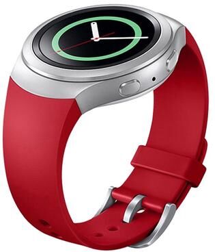 Inspired Deals Samsung Gear S2 Watch Band Soft Silicone Replacement Sport Watch Strap red