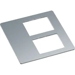 Hager GBVDM052 Montageplatte für Adapterrahmen GBVDMR45 Datentechnik 2x RJ45 20,1x14,8mm