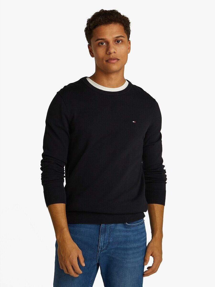 TOMMY HILFIGER Pull col rond en coton