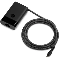 HP 65W Adptr Npfc Usb-C Slim (65 W), Notebook Netzteil, Schwarz