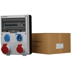 Stromverteiler ECO-S/FI 1x32A 1x16A 2x230V franz/belg System Doktorvolt DV-2589-F