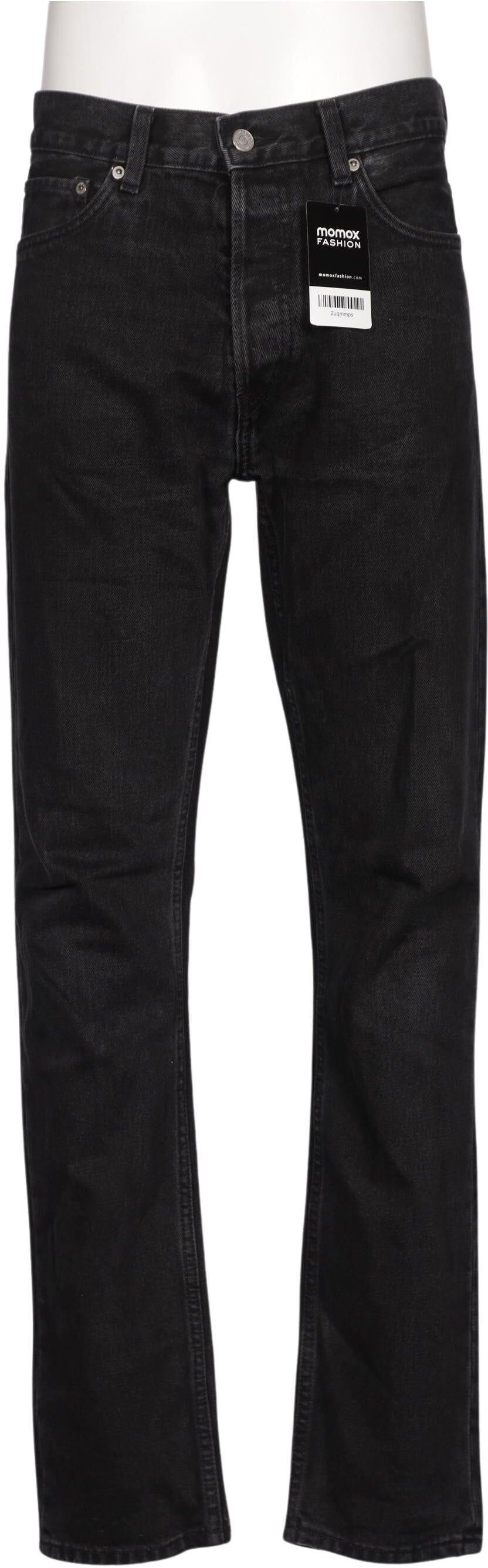 Weekday Herren Jeans, Schwarz, Gr. W30, Baumwolle - Second Hand