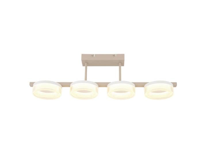 Globo Led-Deckenleuchte, Transparent, Sandfarben, Weiss, Opal, Kunststoff, Metall, rund, 13x19.5x67 cm, CE, Lampen & Leuchten, Innenbeleuchtung, Deckenlampe, Deckenlampen