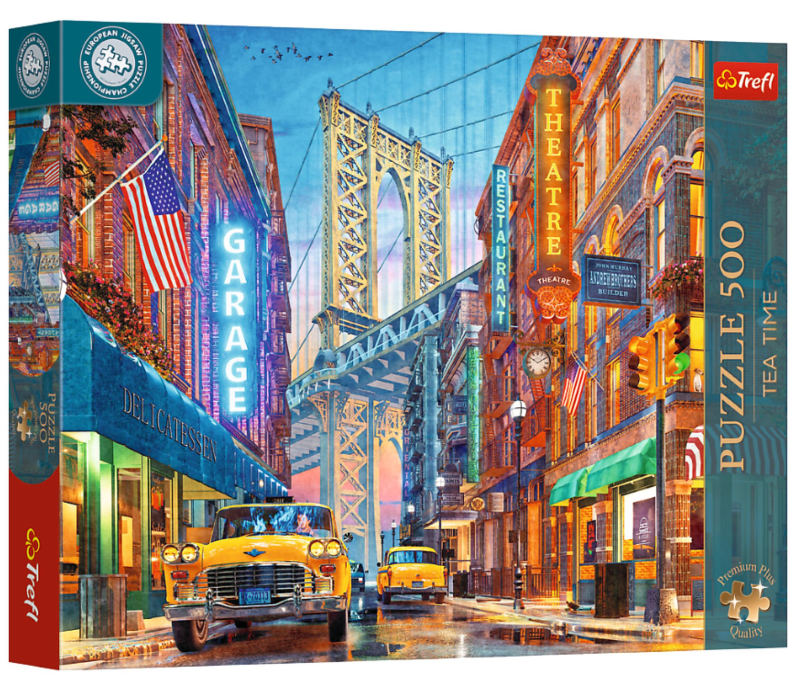 Trefl Puzzel Thee drinken met uitzicht op Manhattan 500 stukjes