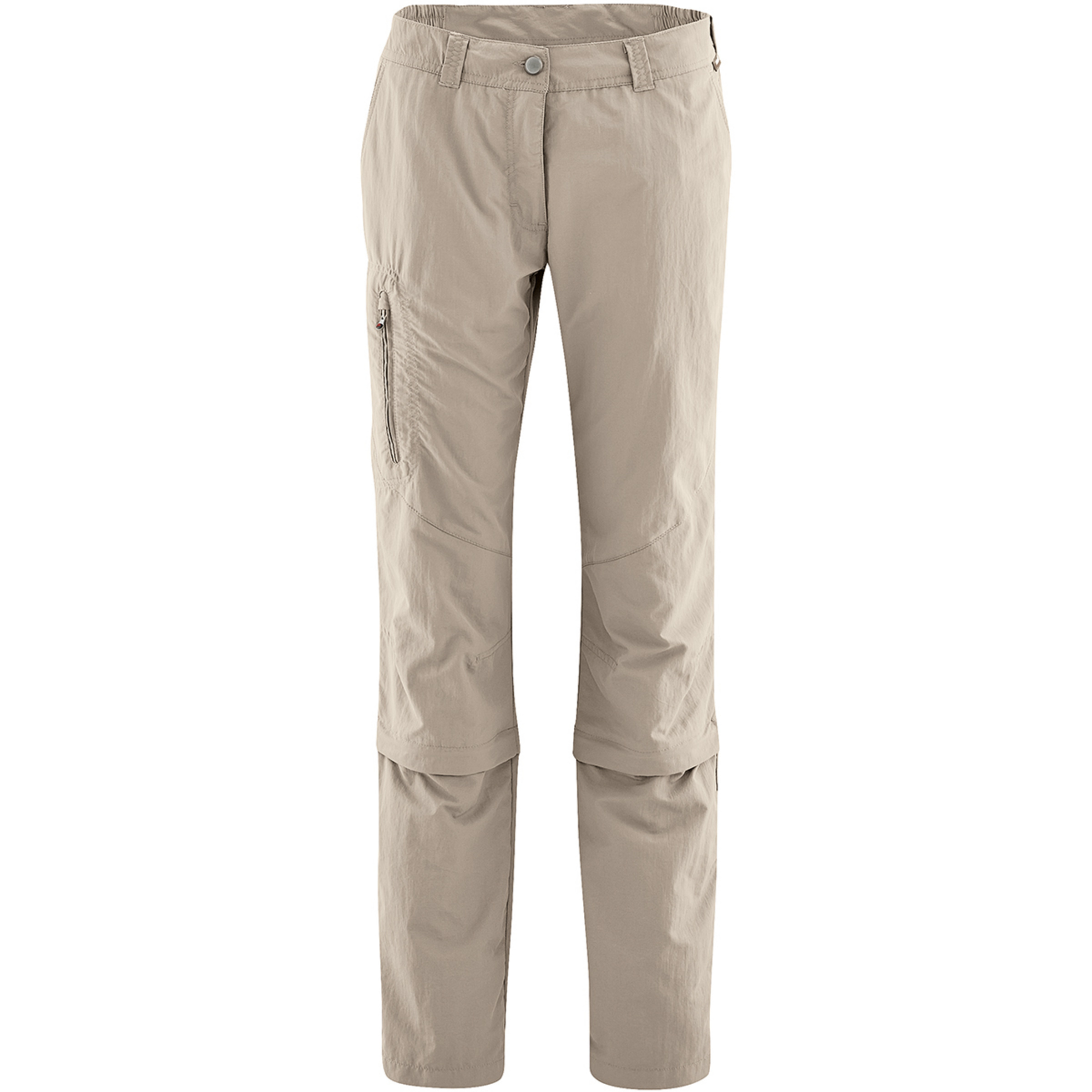 Maier Sports Fulda Zip Off Hose Damen Zip-Hosen beige Größe 4XL Trekking Widerstandsfähig Wasserabweisend