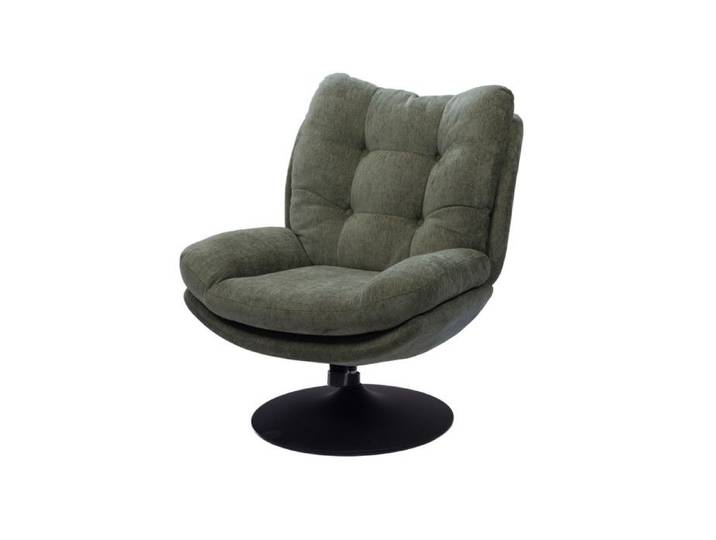 Fauteuil pivotant Magnum Vert pied noir RECONDITIONNÉ