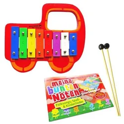 keepdrum Glockenspiel Auto mit Noten
